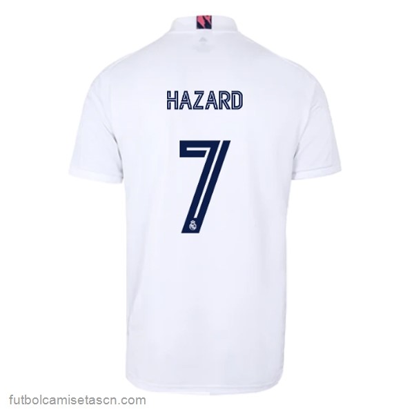Camiseta Real Madrid 1ª NO.7 Hazard 2020/21 Blanco
